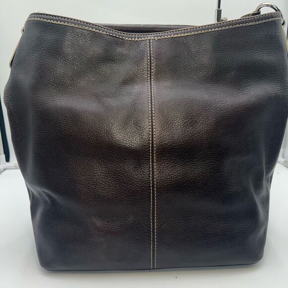 Marc Jacobs Vintage Thick Leather Hobo Bag With Bows And Psychedelic Interior - Picture 10 of 16